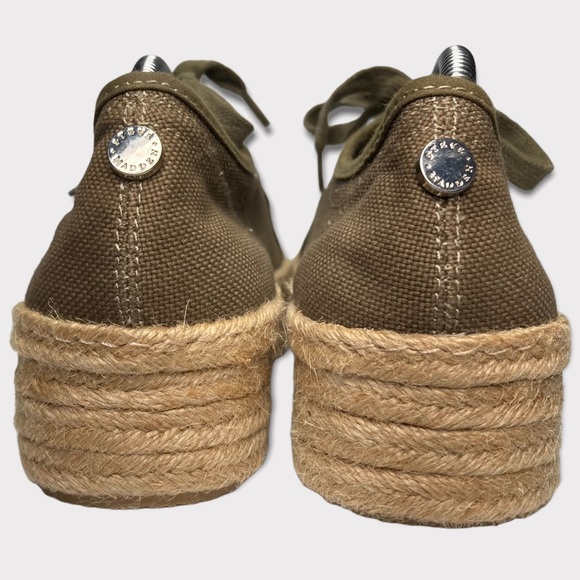 Steve Madden Hampton Olive Green Flatform Espadrille Sneakers 8B - Picture 2 of 16